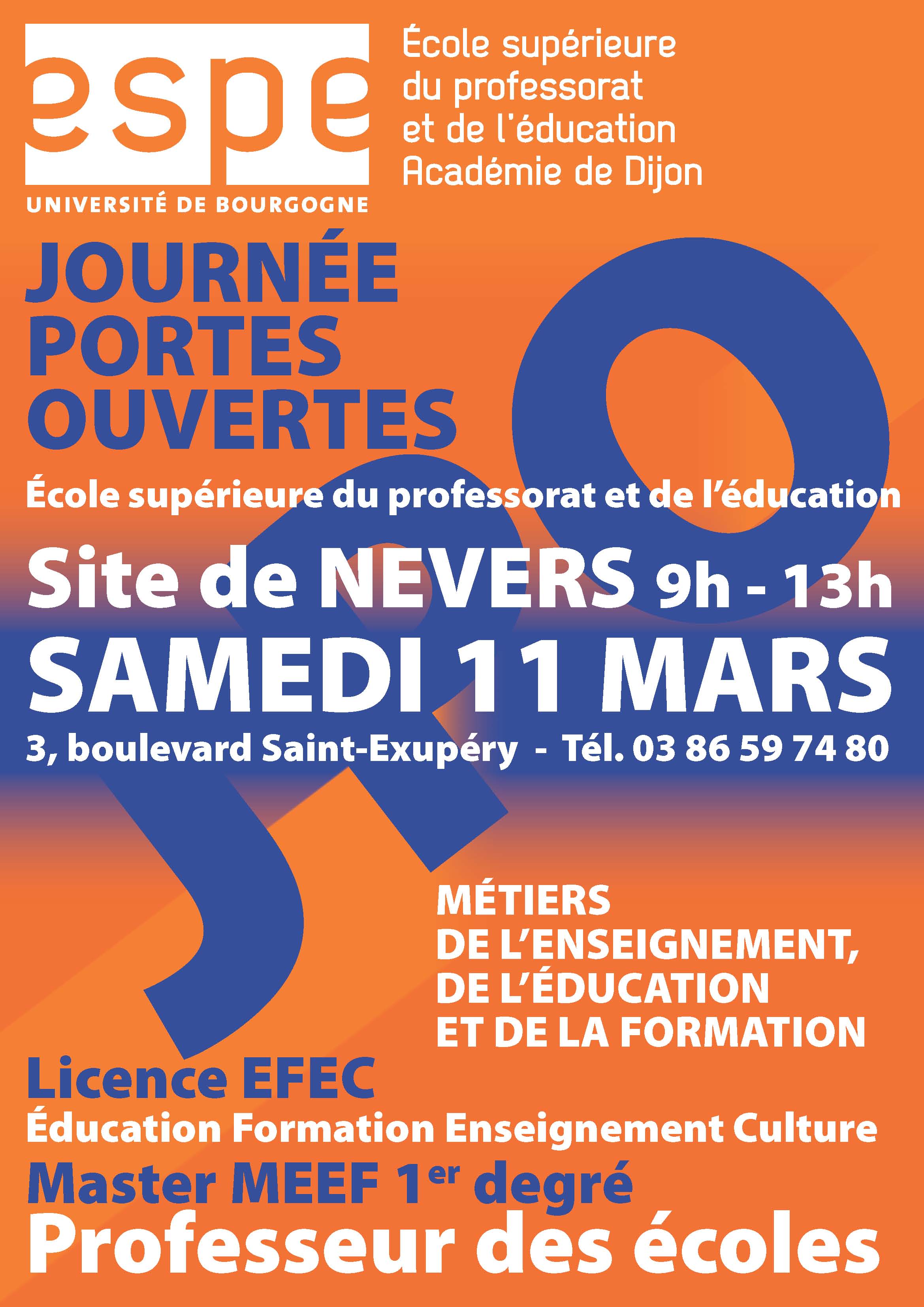 ESPE Portes ouvertes 2017 Portes ouvertes de l'ESPE