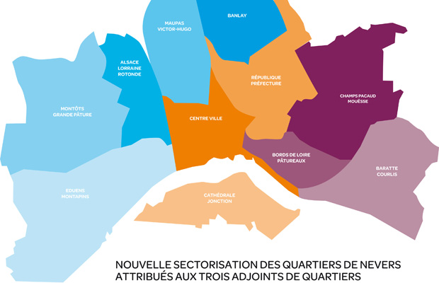 © Ville de Nevers Carte des quartiers de Nevers
