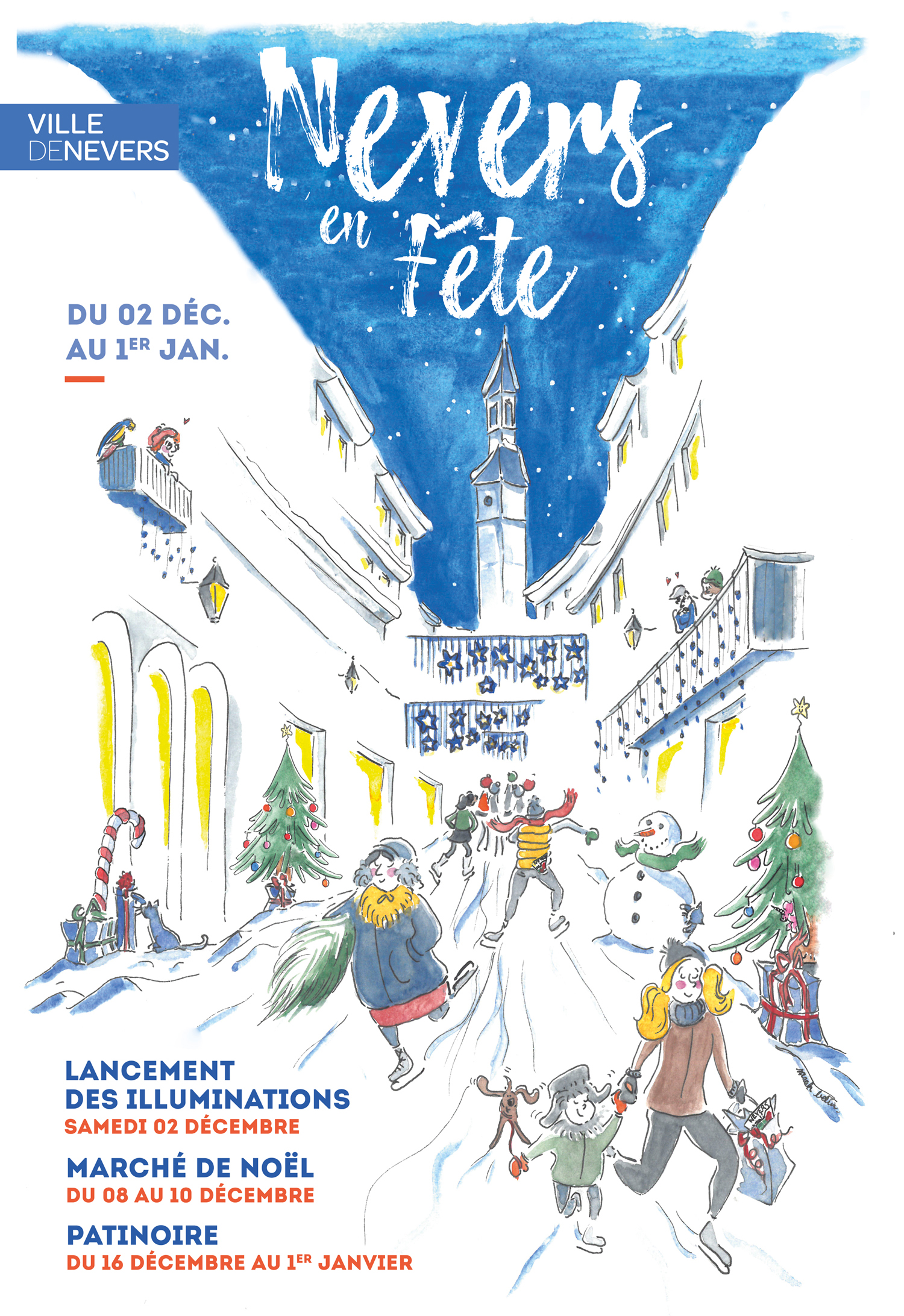 ... avec le lancement des illuminations et de la fête foraine d'hiver ! Noël commence dès ce week-end à Nevers...