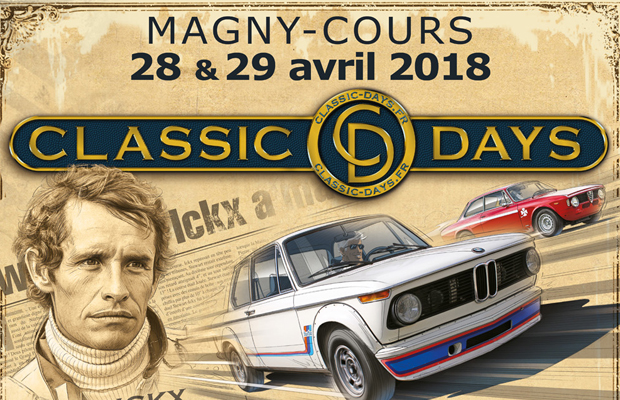 Les Classic Days animeront le circuit de Magny-Cours et la ville de Nevers les 28 et 29 avril prochain.