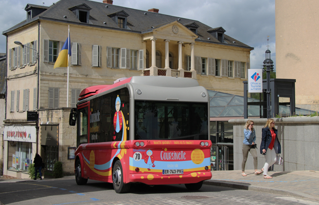 © Ville de Nevers La Coursinelle, la navette gratuite pour se déplacer en centre-ville.