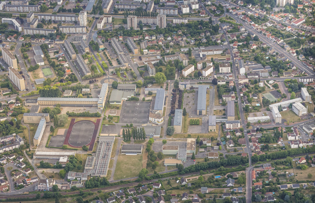 © Pascal François Le quartier du Banlay vue aérienne
