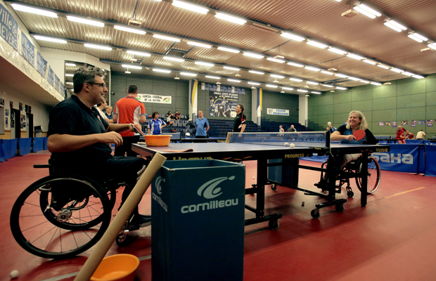 © Blandine Bertrand Depuis 3 ans, le club de tennis de table neversois est affilié à Handisport 58.