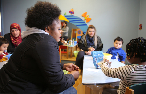 © Blandine Bertrand Les ateliers parents/enfants permettent d'échanger autrement.