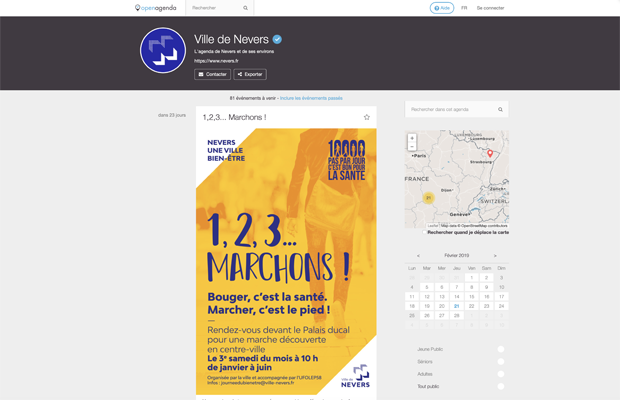 OpenAgenda, un agenda collaboratif pour partager toute l'actualité évènementielle de Nevers.