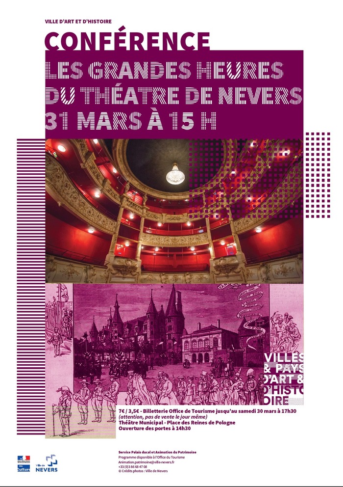 ... rendez-vous ce dimanche 31 mars au théâtre municipal ! La remise à neuf du théâtre est l'occasion de mettre en lumière son histoire...