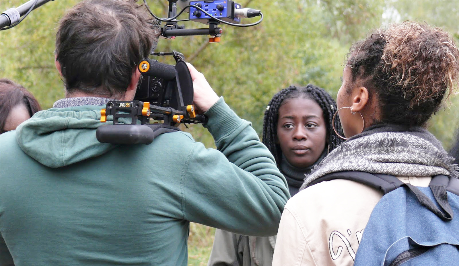 © DR Sur le tournage de Trace ta route