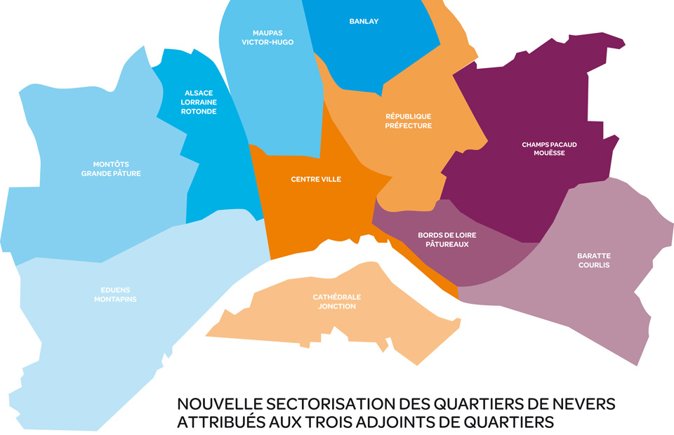 © Ville de Nevers Carte des quartiers de Nevers