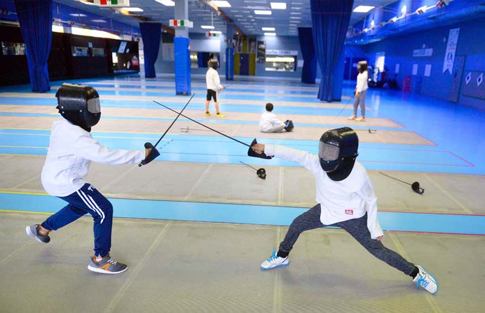 © Christophe Masson L'escrime fait partie des activités proposées dans le cadre des mercredis multisports.