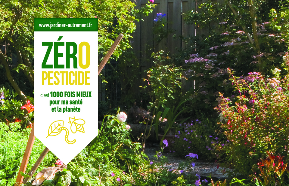 Campagne de communication de l'Agence française de la biodiversité (2019). "Un jardin sans pesticides"