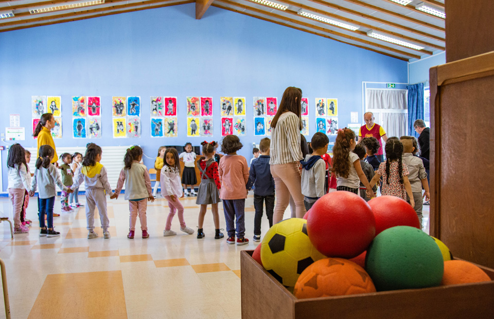 Rentrée des classes à l'école maternelle Rosa-Bonheur.