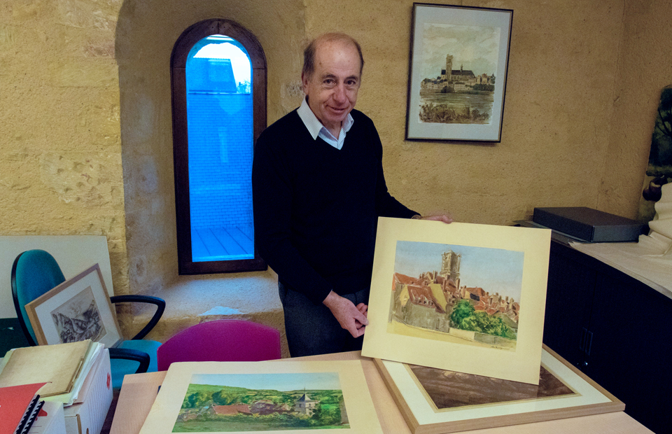 © Sébastien Chabard Gérar Montagnon, président des Amis du musée de la faïence.
