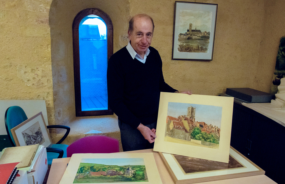 Gérar Montagnon, président des Amis du musée de la faïence.