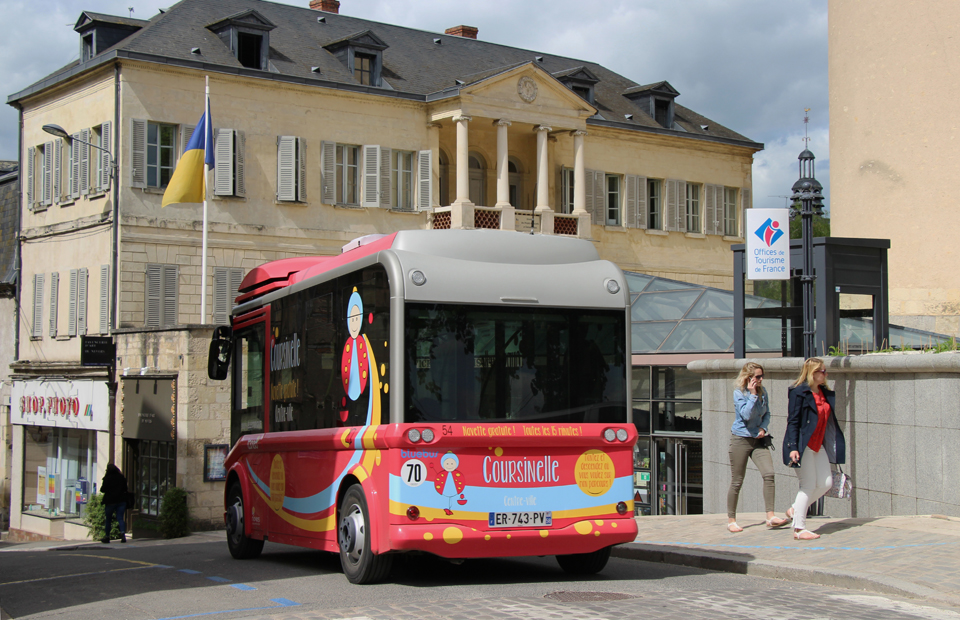 © Ville de Nevers La Coursinelle, la navette gratuite pour se déplacer en centre-ville.