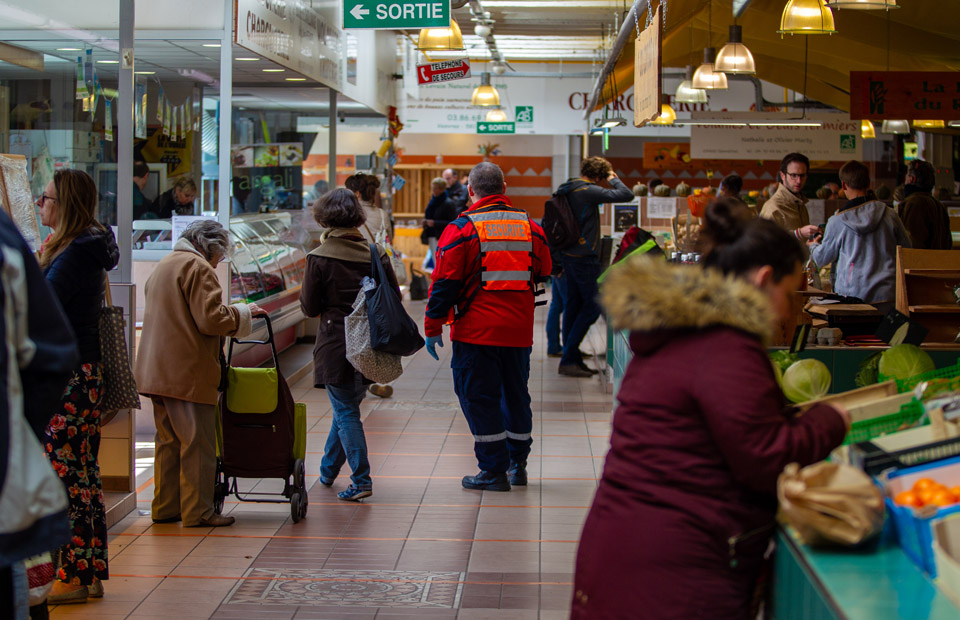 © Youri Gavriloff (photo prise pendant la période de confinement) Marché couvert Carnot.