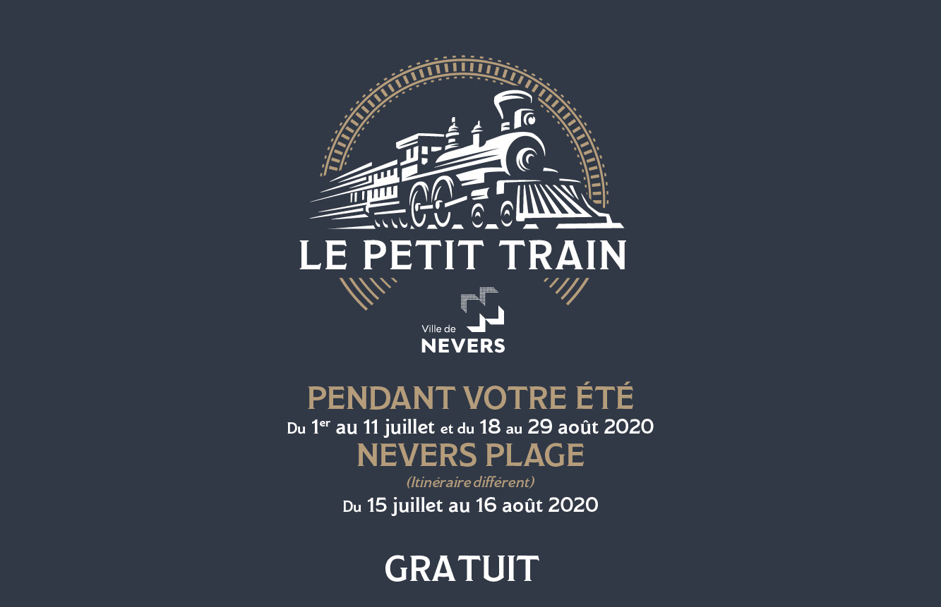 © Ville de Nevers Le petit train circule du 1er juillet au 29 août, avec un circuit spécial pour "Nevers Plage" !