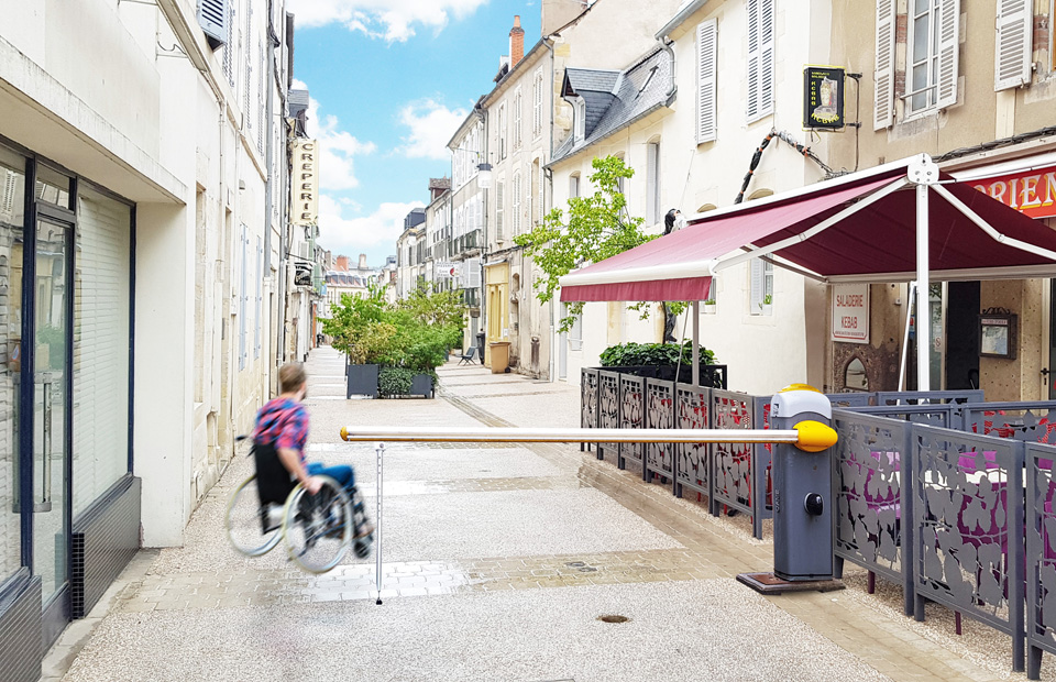 Photo d'illustration © Ville de Nevers La barrière de la rue du 14-Juillet sera installée en début de voie à compter de la mi-septembre. Elle sera définitivement fermée dans le cours du mois d'octobre.