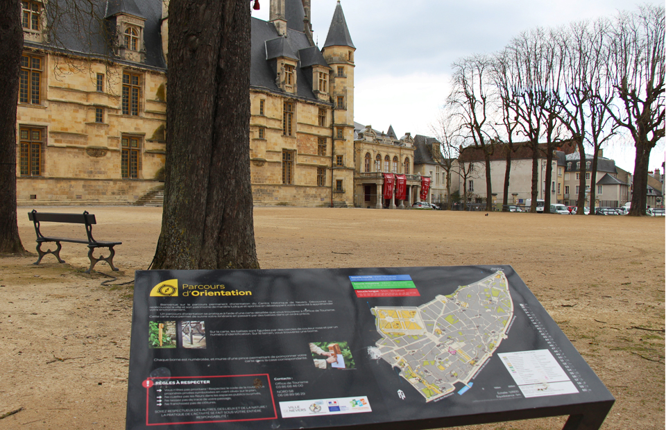 © Blandine Bertrand Point de départ du parcours Nevers Centre historique.
