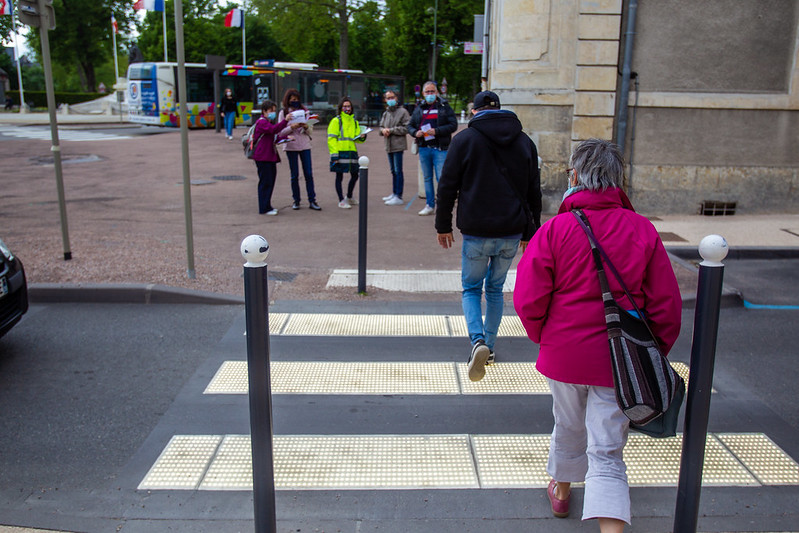 © Ville de Nevers Une expérimentation a été menée pour vérifier l’impact du système Flowell sur la sécurité des piéton avenue Pierre-Bérégovoy.