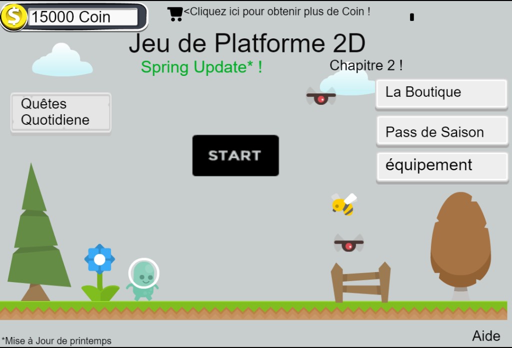 © Téo Picot "Jeu de platforme 2D" est téléchargeable sur Android et bientôt sur iOS !