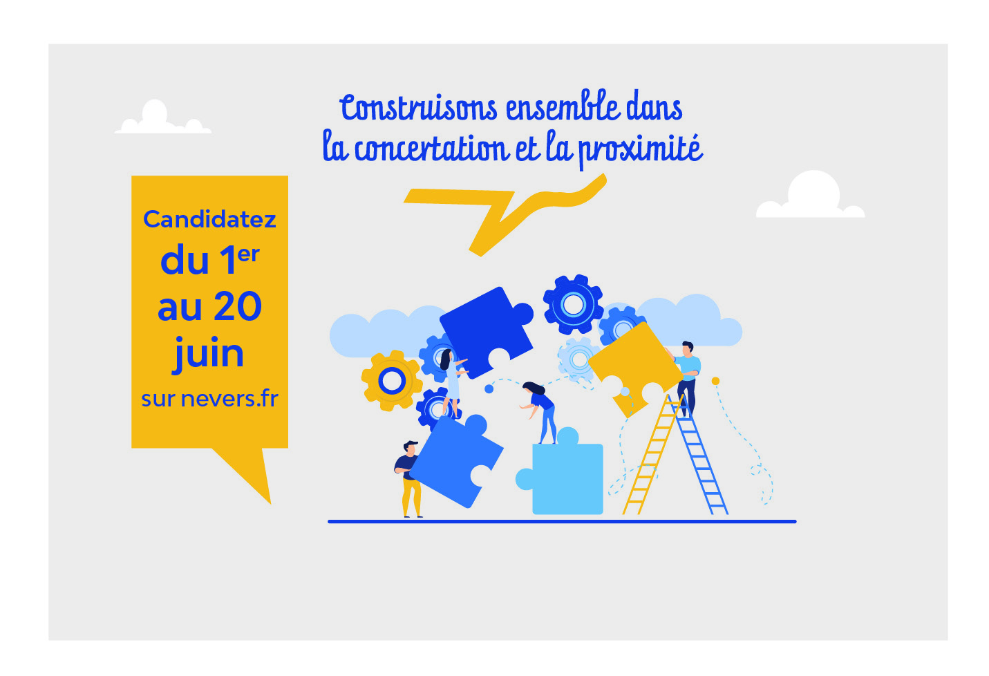 © Ville de Nevers Les candidatures pour participer au collectif de proximité démarrent dès mardi 1er juin. Toutes les modalités ici..