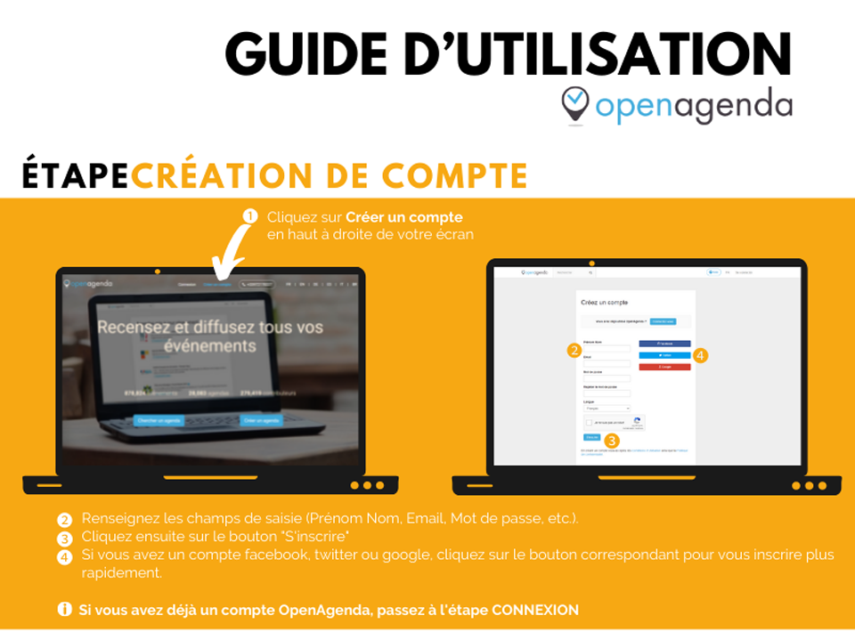 Découvrez le guide d'utilisation d'openagenda sur cette page.