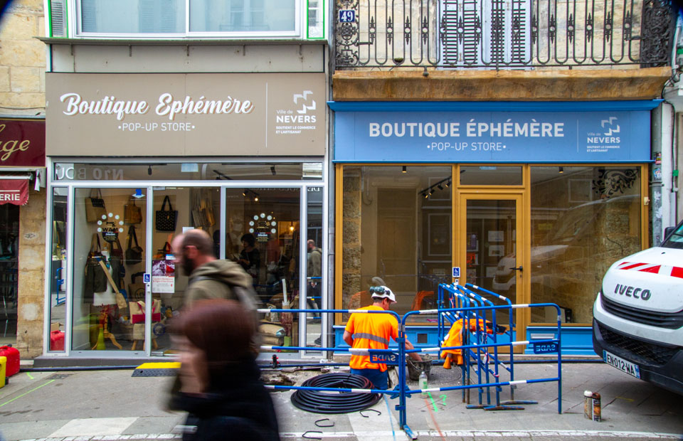 © Ville de Nevers (avril 2022) La boutique éphémère, située au 47 rue François-Mitterrand, redevient la Loge durant tout le mois de juin.