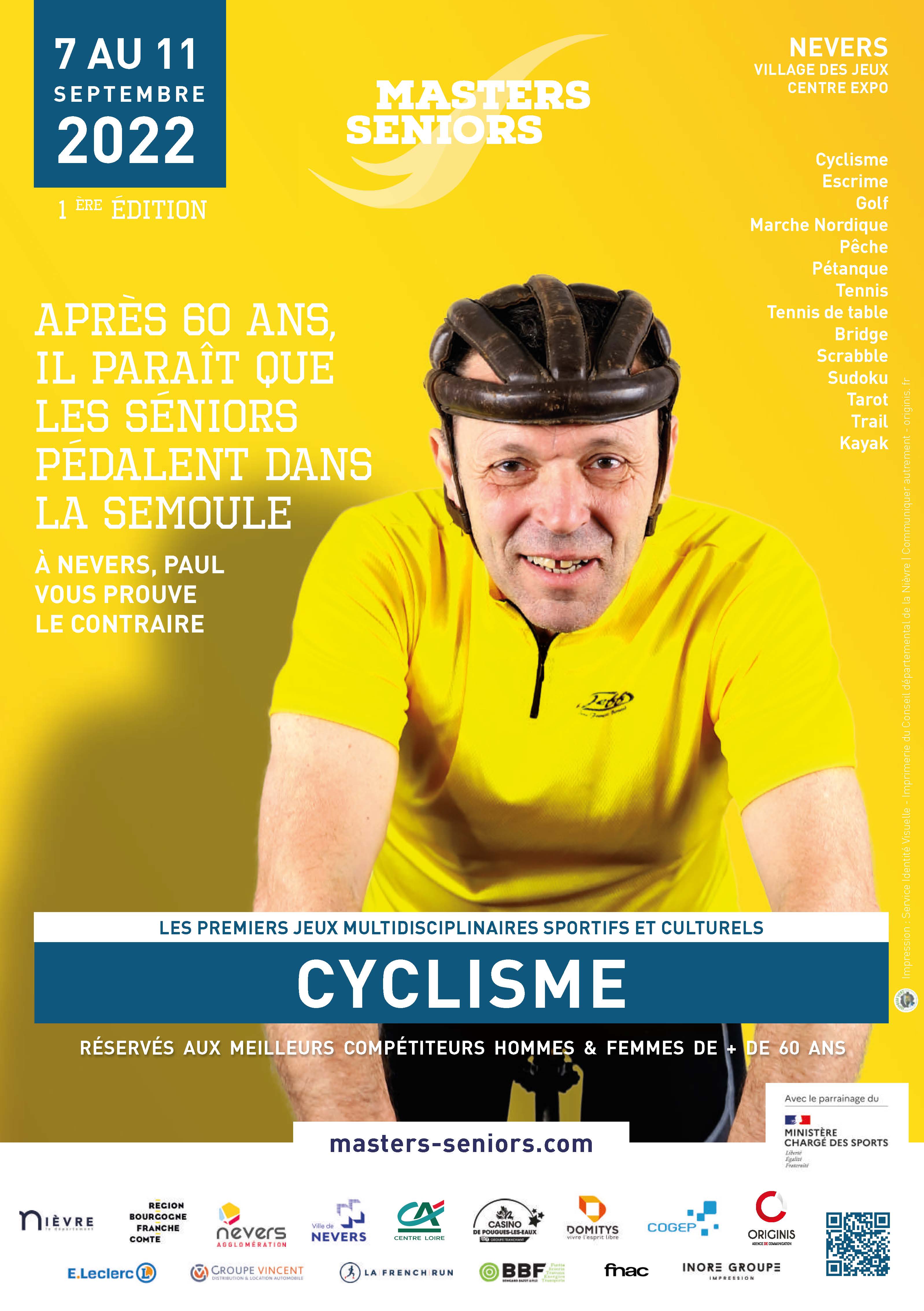 Le sport à tous âges Masters Seniors du 7 au 11 septembre