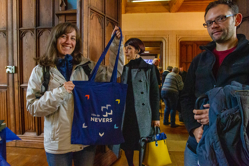 © Ville de Nevers Les nouveaux arrivants sont reçus par la Municipalité. Ici, l'édition 2019.
