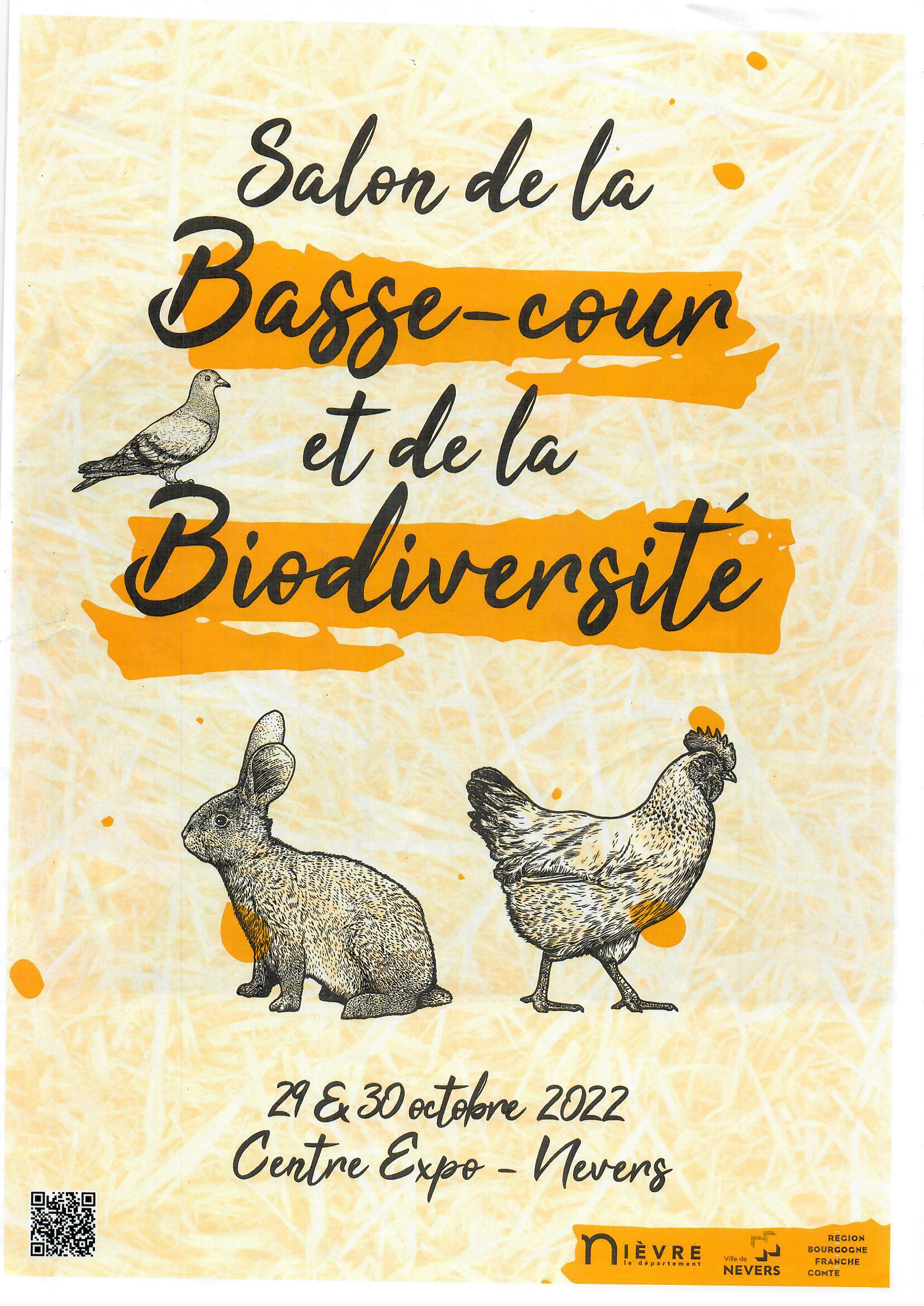 les 29 et 30 octobre, au Centre des Expositions 50è Salon de la Basse-cour et de la Biodiversité