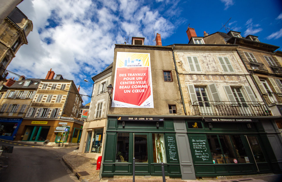 Opération de communication en cœur de ville (2022).