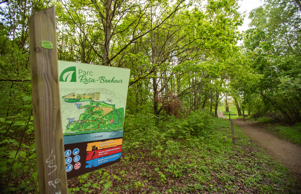 Le parc Rosa-Bonheur, un lieu idéal de promenade et de loisirs pour les Neversois.