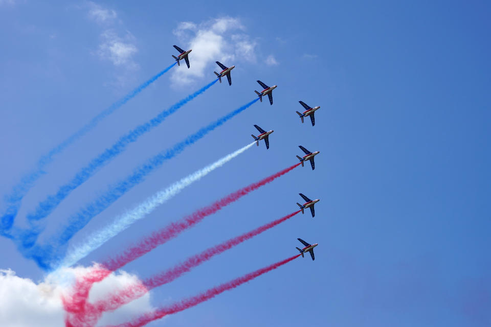 La Patrouille de France dans le ciel de Nevers