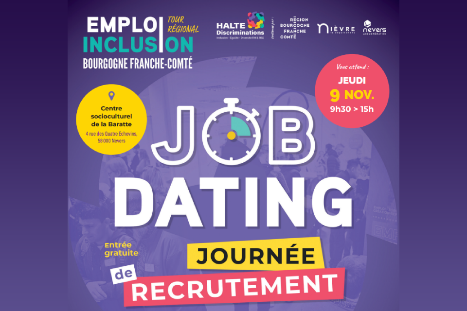 © Ville de Nevers JOB DATING : JOURNÉE DE RECRUTEMENT