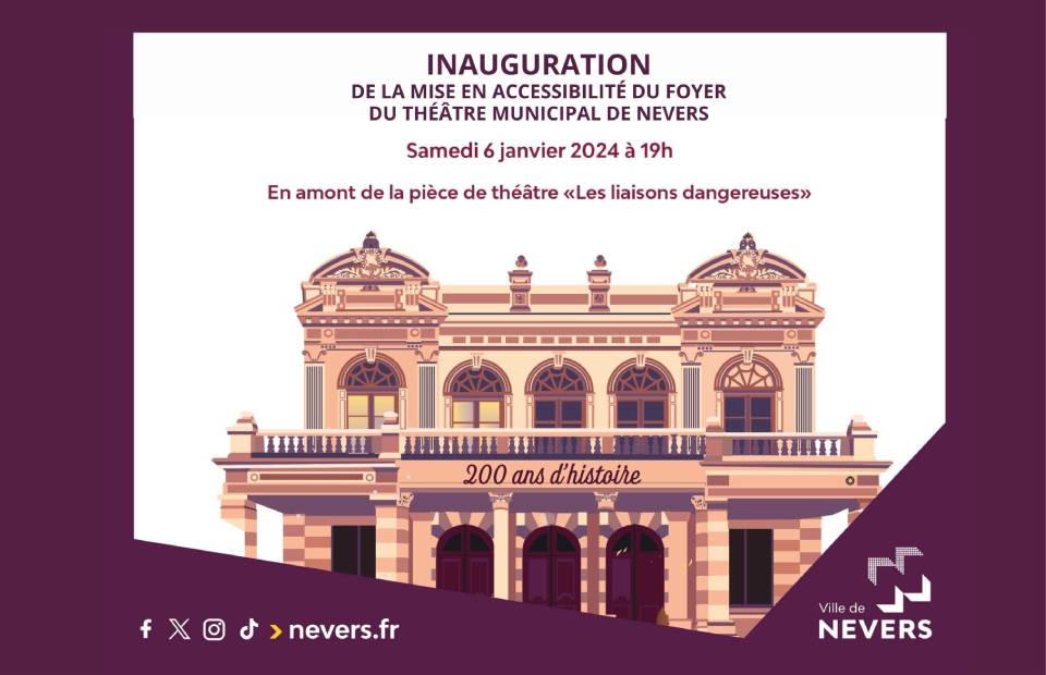© Ville de Nevers 6 janvier : inauguration et représentation au Théâtre Municipal