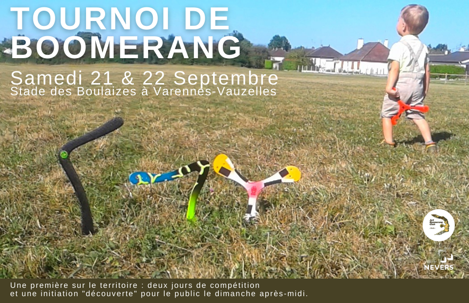 © Ville de Nevers 21-22 septembre : Tournoi de Boomerang de Nevers
