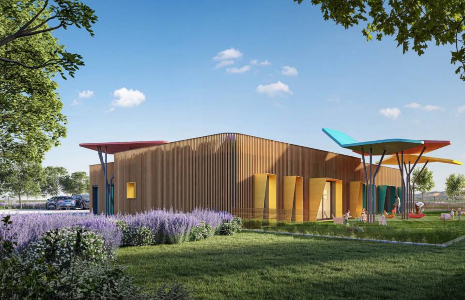© Ville de Nevers - Atelier Naom Pose de la 1ère pierre : Crèche à horaires atypiques