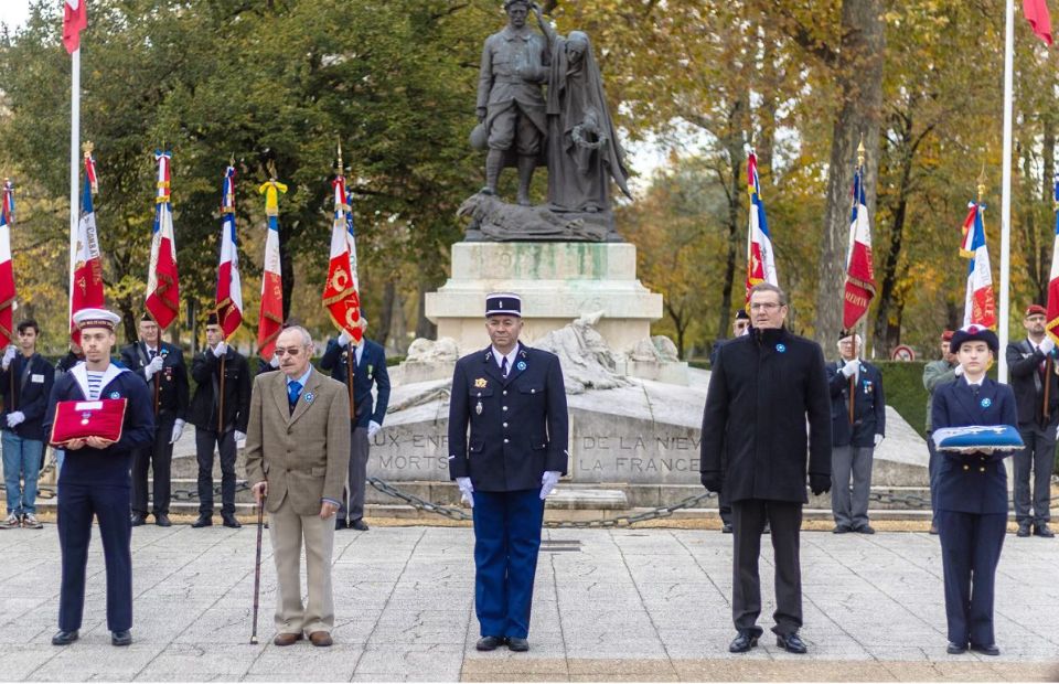 © Ville de Nevers Cérémonie commémorative du 106ᵉ anniversaire de l’Armistice