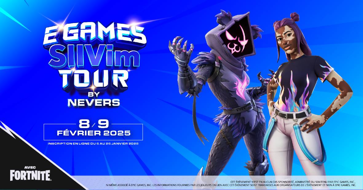 © Ville de Nevers Tournoi EGAMES Fortnite® : Rejoignez la compétition à Nevers !