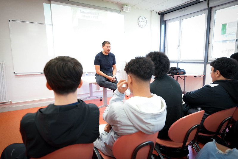 Ville de Nevers © Sylvain Dhugues a raconté son histoire aux élèves du lycée Jean-Rostand.
