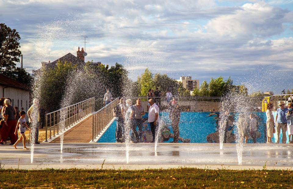 © Ville de Nevers | Youri Gavriloff Les jets d’eau de la Jonction jaillissent à nouveau !