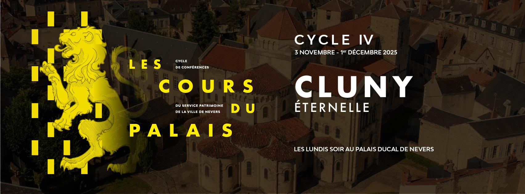 Les cours du palais sur l'abbaye de Cluny