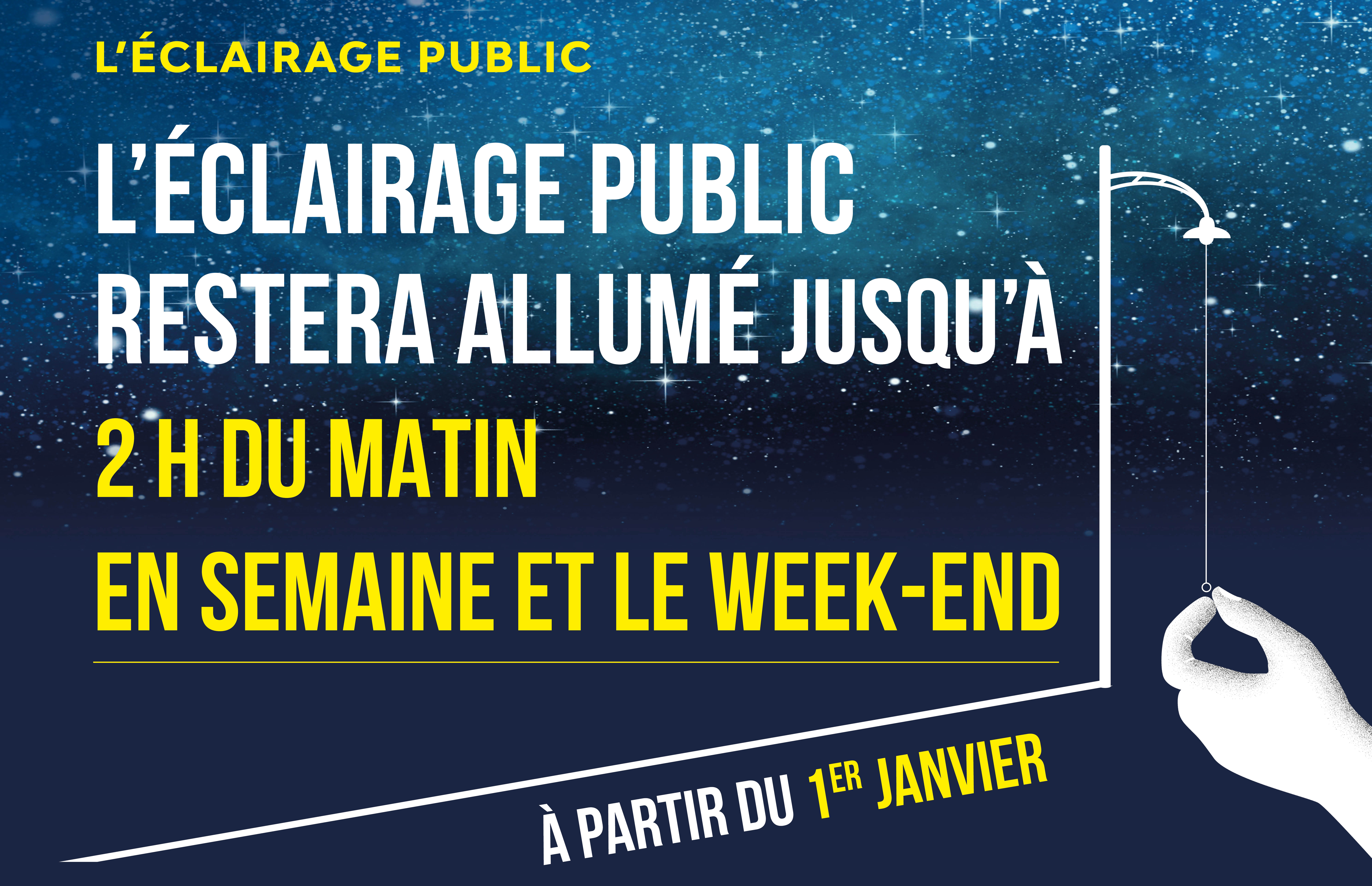 Nouveaux horaires pour l'éclairage public