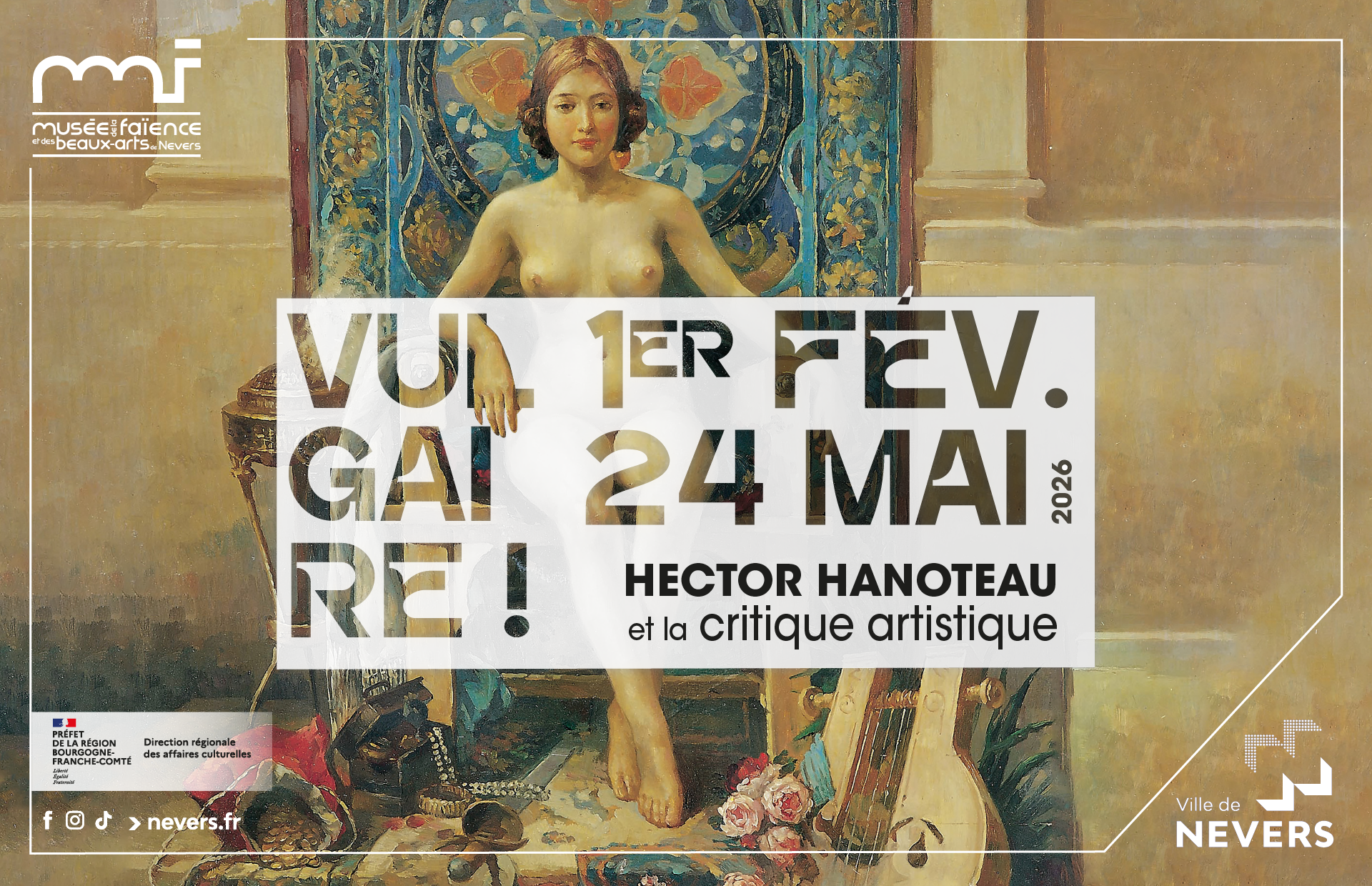 Vulgaire ! Hector Hanoteau et la critique artistique est à voir au musée de la Faïence et des Beaux-arts