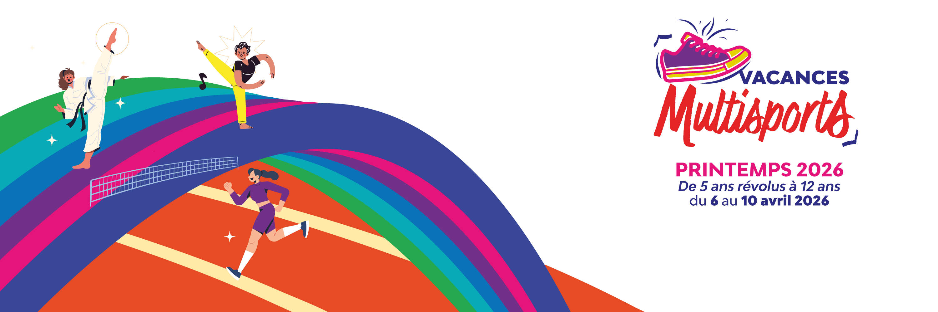 Les inscriptions pour les vacances multisports de printemps ouvrent le 30 mars