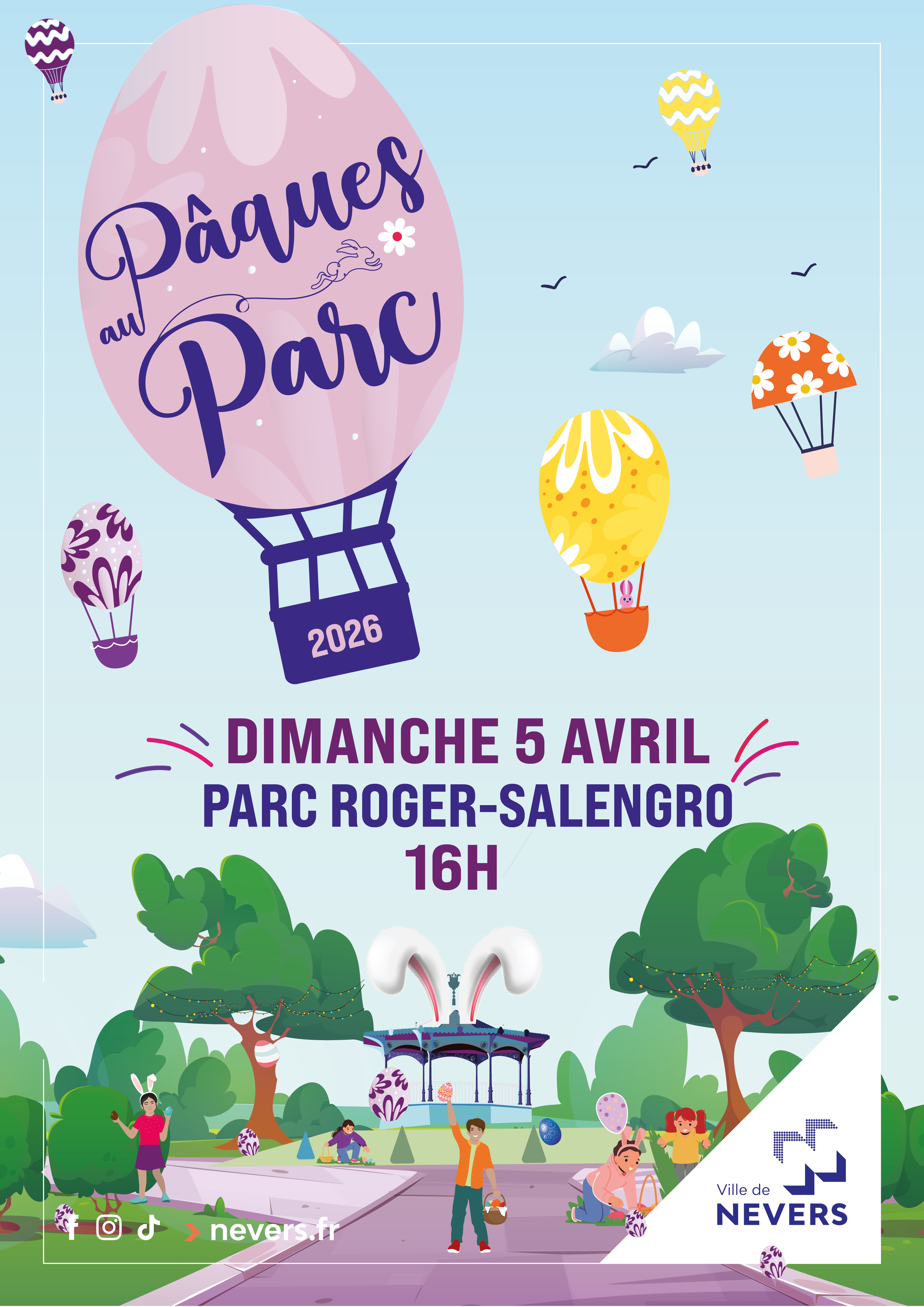 Pâques au parc, dimanche 5 avril, à partir de 16h