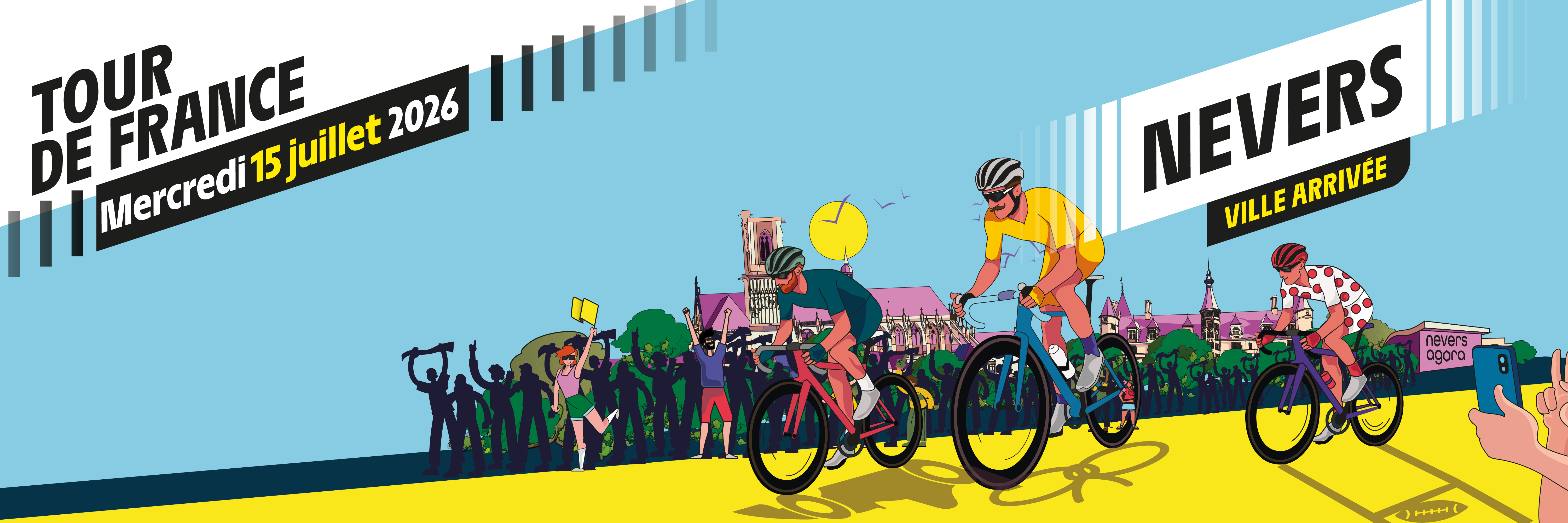 Le Tour de France s'arrête à Nevers le 15 juillet 