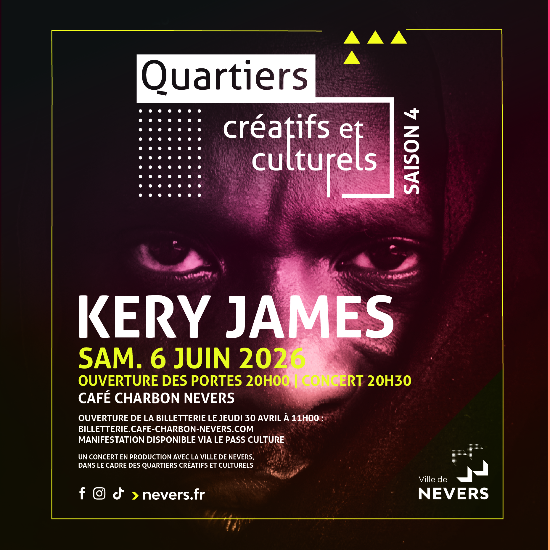 La billetterie pour le concert du rappeur ouvre le 30 avril à 11h