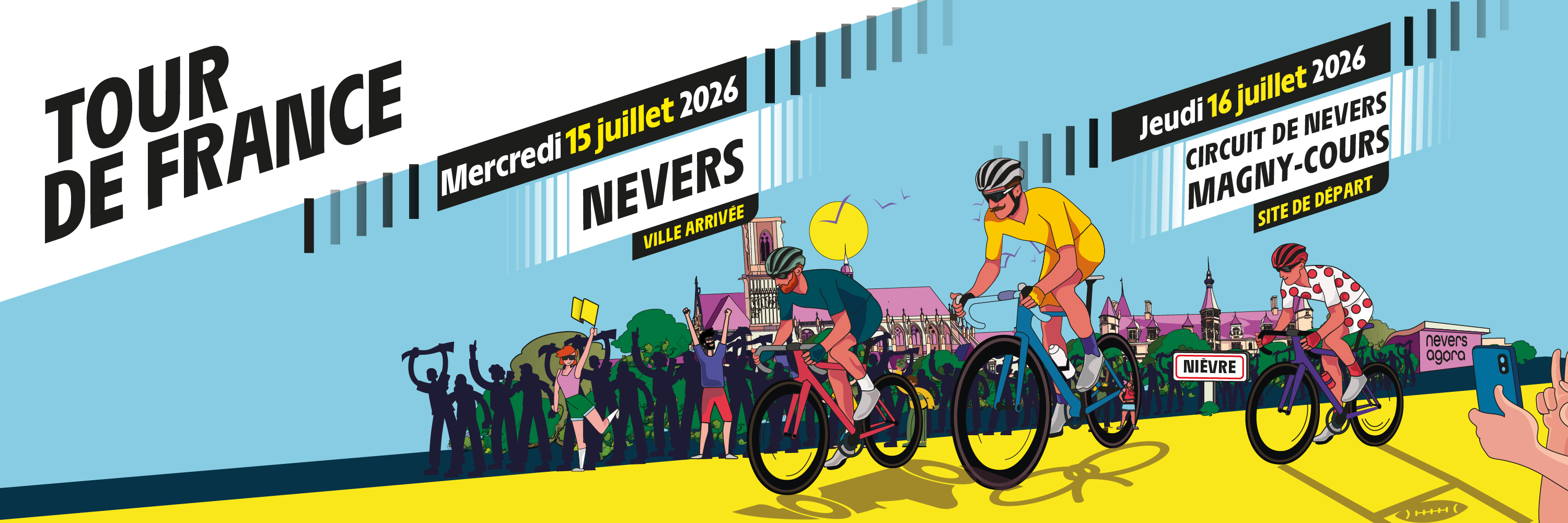 Nevers accueille le Tour de France