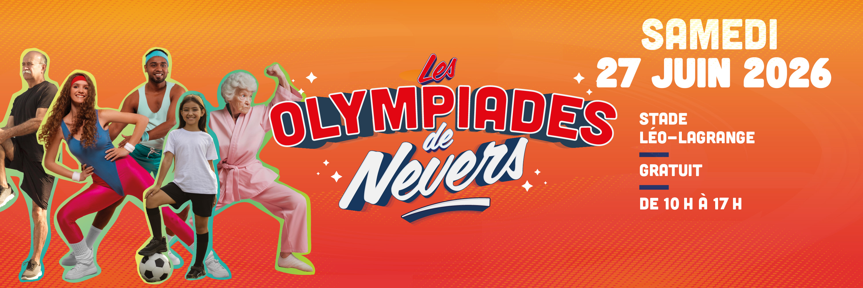 Rendez-vous le 27 mai au Stade Leo-Lagrange pour les Olympiades de Nevers